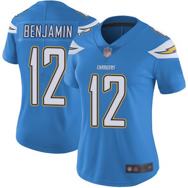 Los Angeles Chargers NFL Football Travis Benjamin Electric Blue Jersey Women Limited #12 Alternate Vapor Untouchable->youth nfl jersey->Youth Jersey